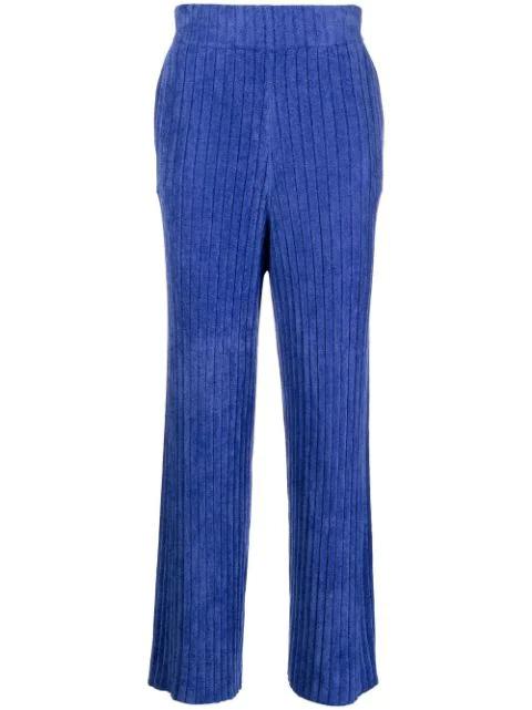 ribbed-knit slip-on track pants by DION LEE