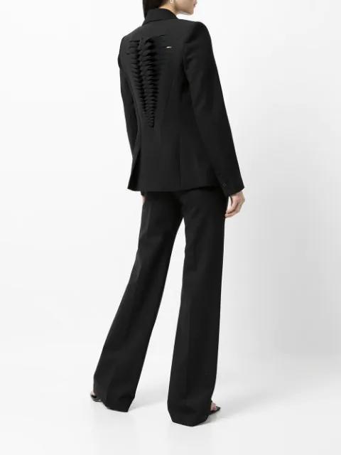 single-breasted braided blazer by DION LEE
