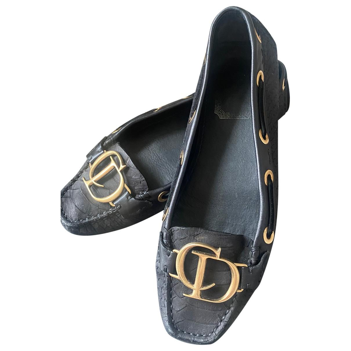 Leather ballet flats by DIOR | jellibeans