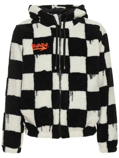 Checkered teddy jacket by DISCLAIMER
