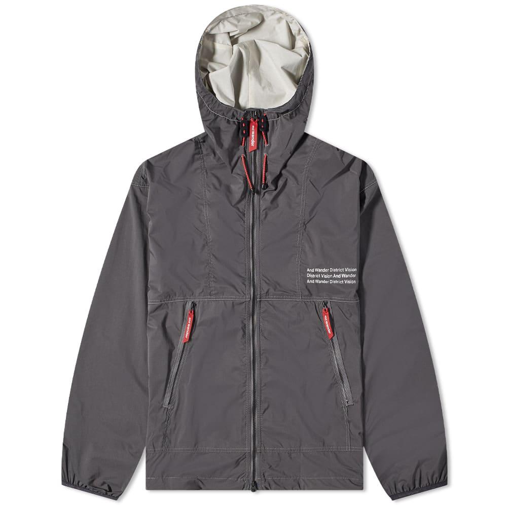 District Vision x and wander Hooded Pertex Windbreaker by DISTRICT VISION