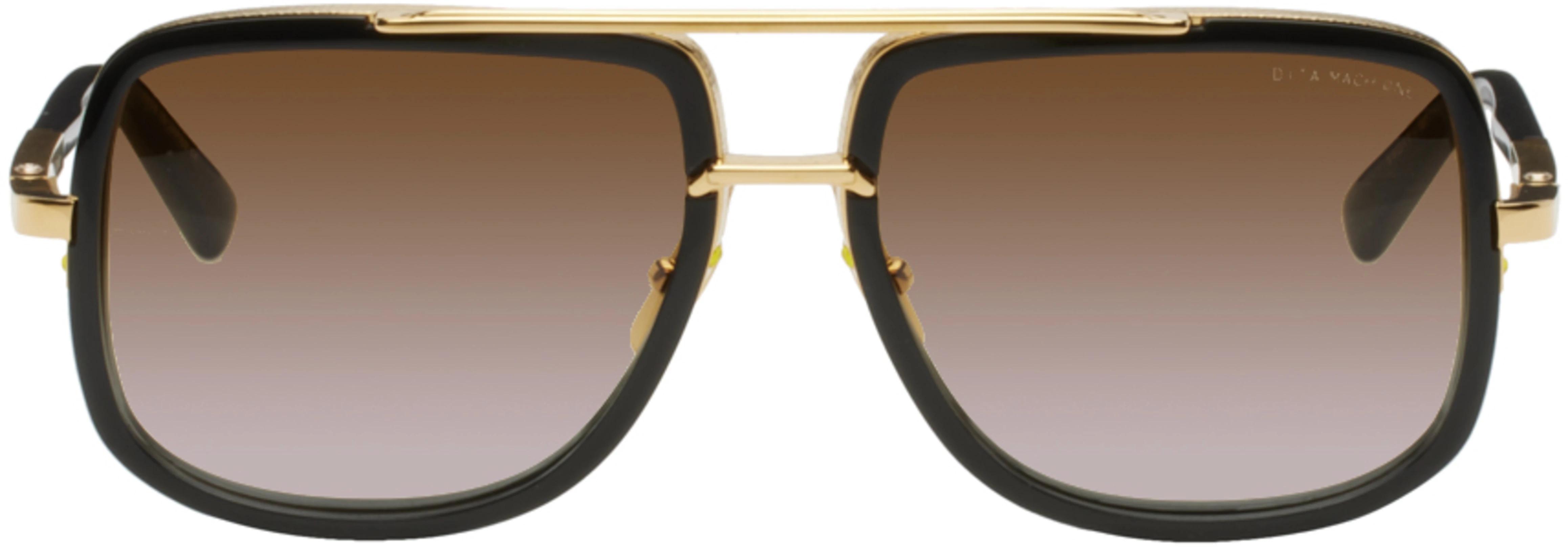 Black & Gold Mach-One Sunglasses by DITA