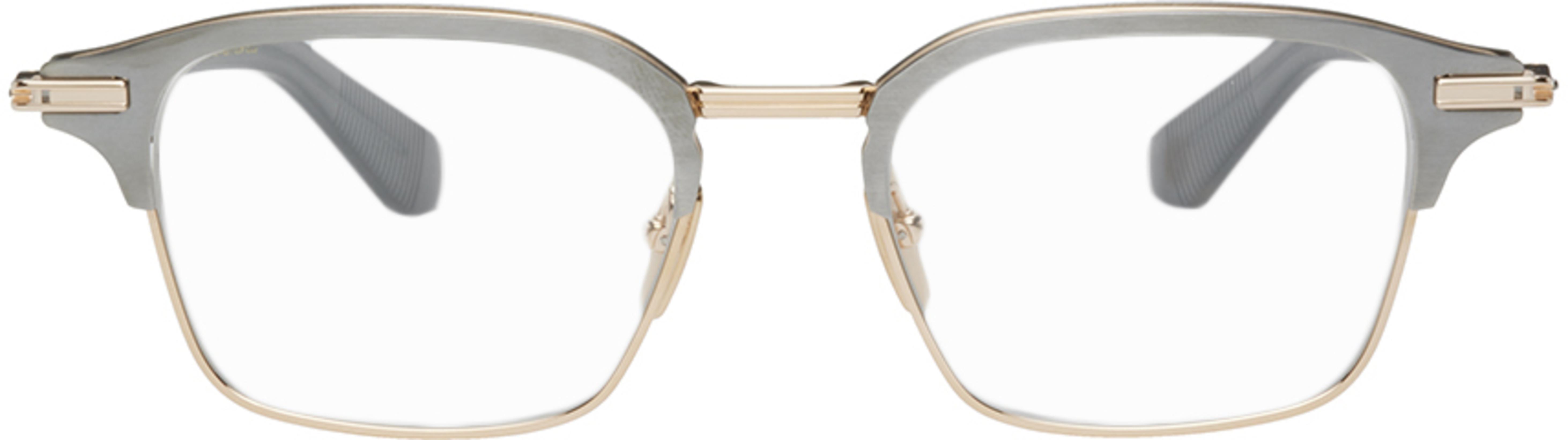 Silver & Gold Typographer Glasses by DITA