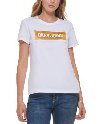 Women's Newspaper-Logo Short-Sleeve T-Shirt by DKNY JEANS