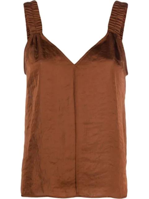 V-neck sleeveless vest top by DKNY