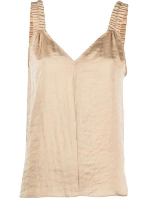 V-neck sleeveless vest top by DKNY