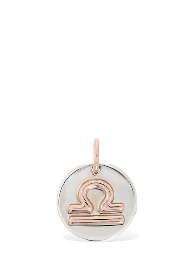 9kt Rose gold & silver Libra charm by DODO