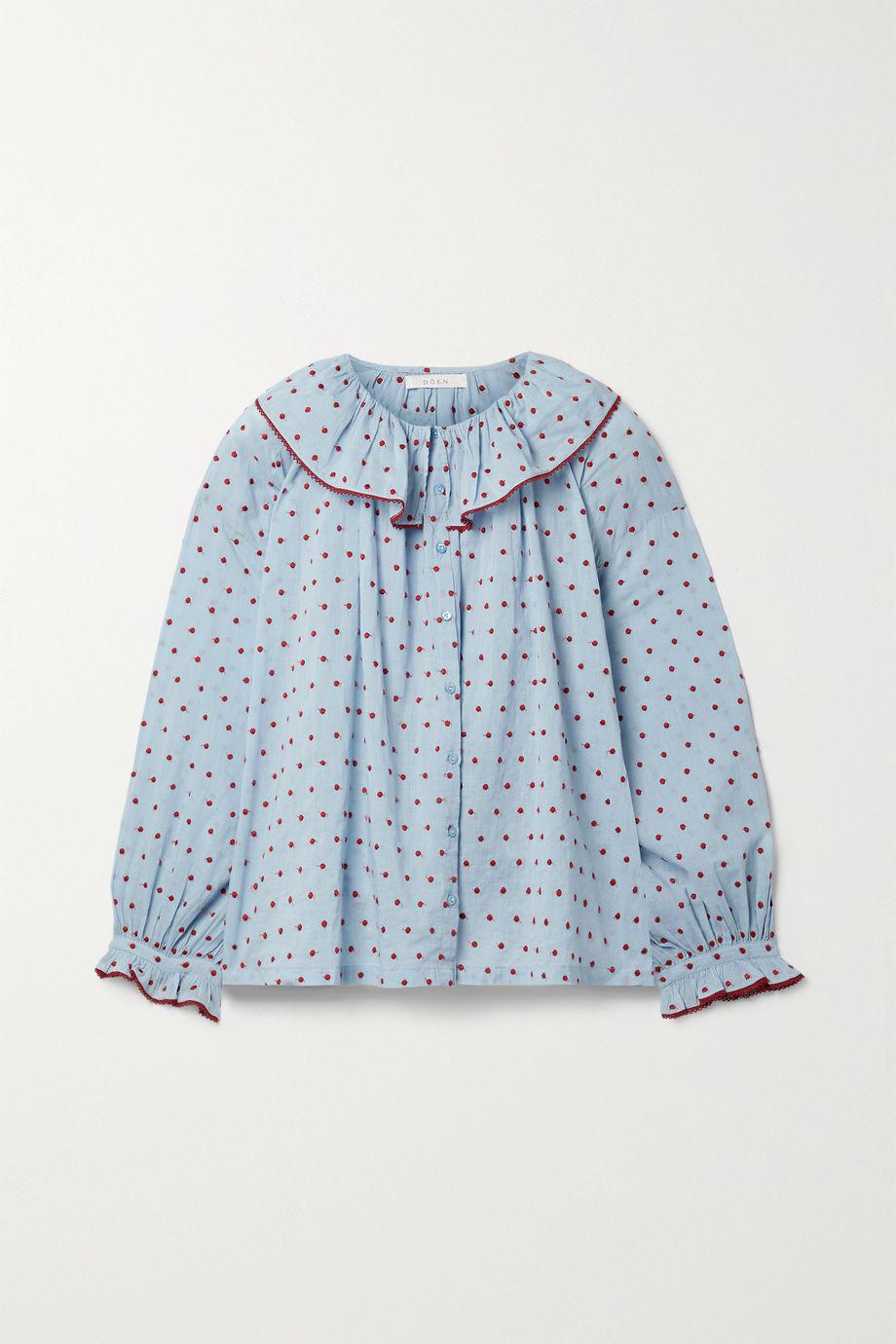 + NET SUSTAIN Jemma Swiss-dot organic cotton-voile blouse by DOEN