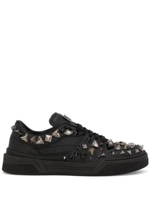 Roma stud-embellished low-top sneakers by DOLCE&GABBANA