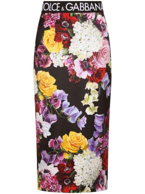 floral-print pencil skirt by DOLCE&GABBANA