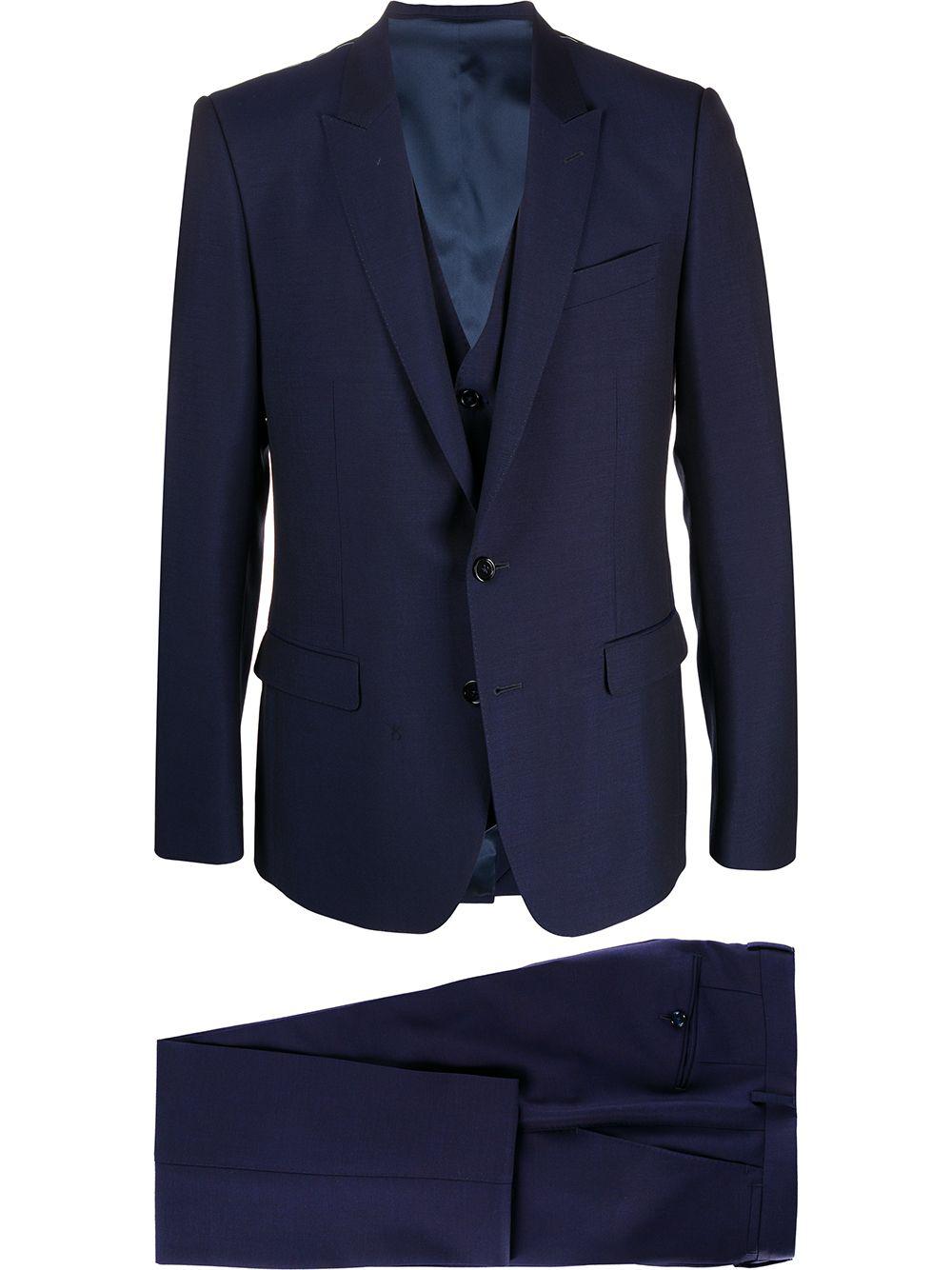 three-piece Martini-fit suit by DOLCE&GABBANA