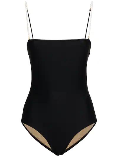Lola one piece swimsuit w/ micro pearls by DOLLA PARIS