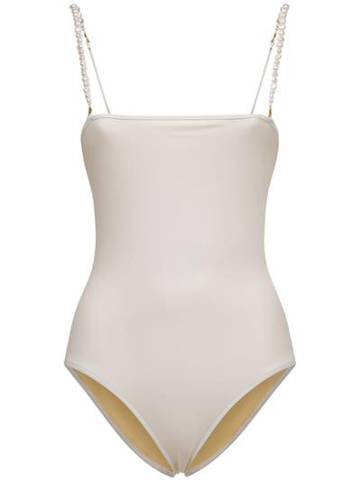 Lola one piece swimsuit w/ pearls by DOLLA PARIS