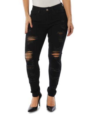 Juniors' Ripped Skinny Jeans by DOLLHOUSE