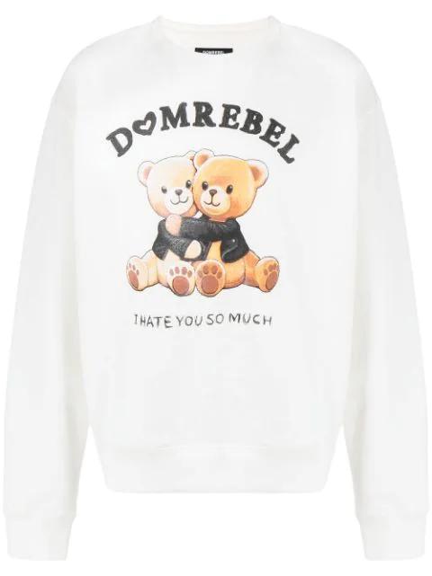Besties graphic-print sweatshirt by DOMREBEL