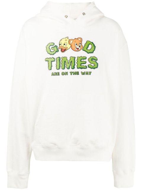 Good Times long-sleeve hoodie by DOMREBEL