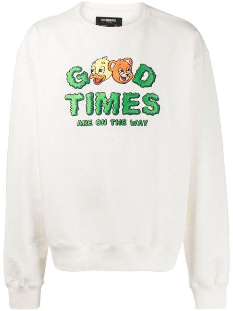 Good Times long-sleeve hoodie by DOMREBEL
