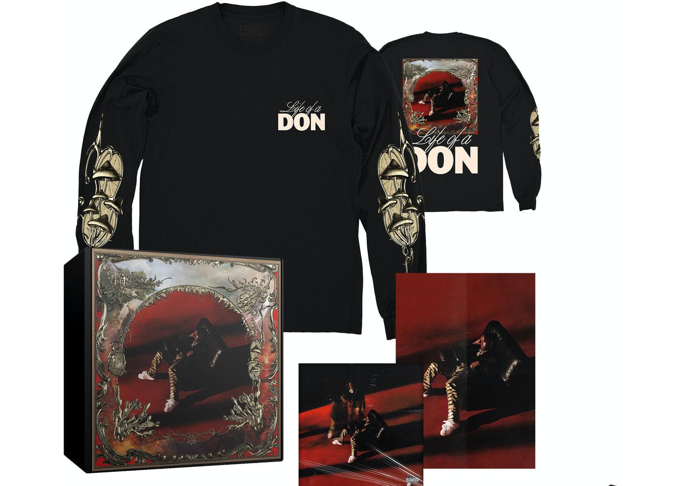 Life of a Don Album Box Set w/ Longsleeve Black by DON TOLIVER