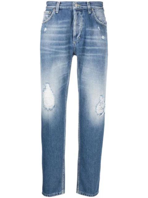 distressed denim jeans by DONDUP
