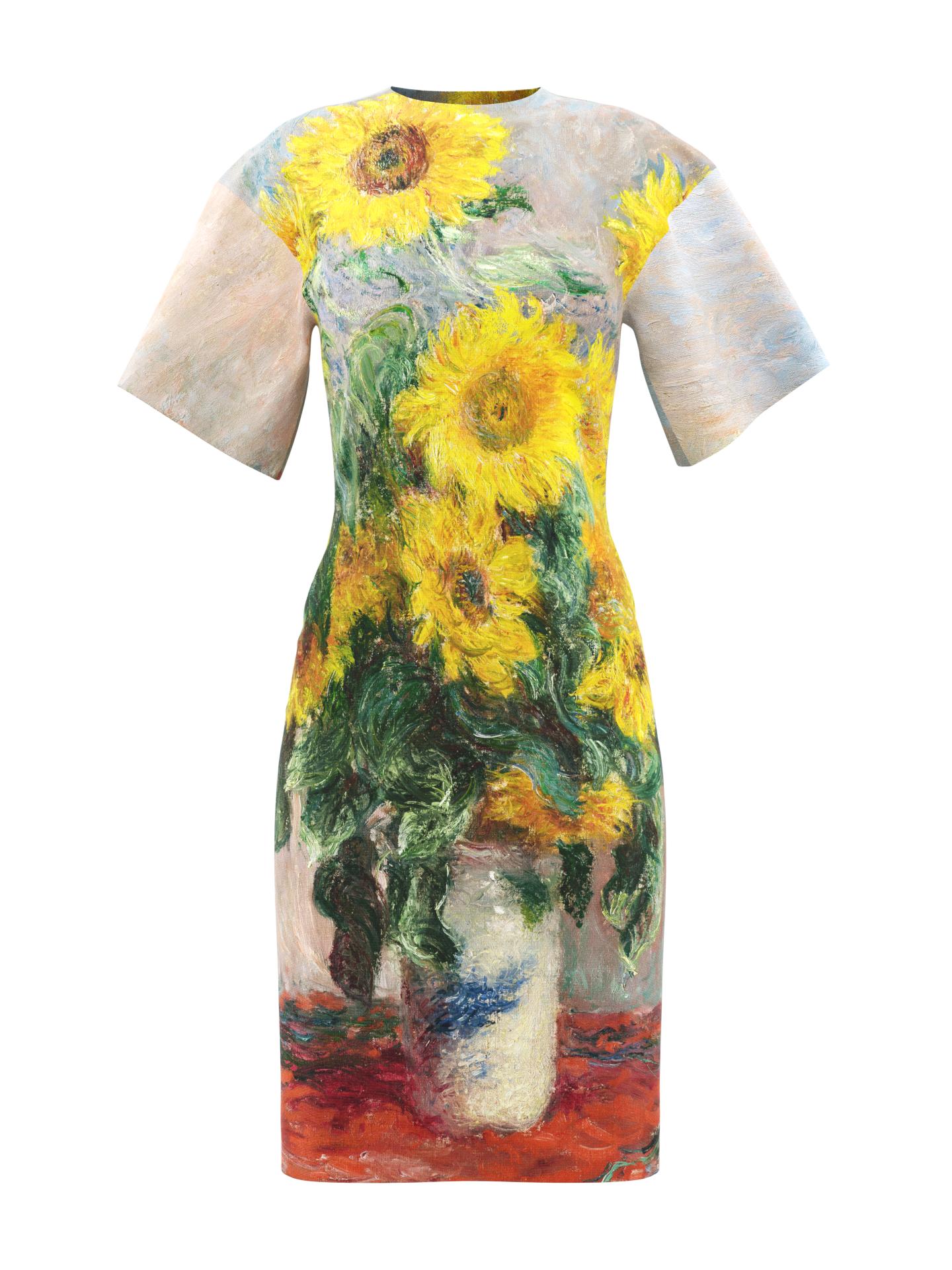 Dress - Bouquet of Sunflowers by DRESSX CLAUDE MONET