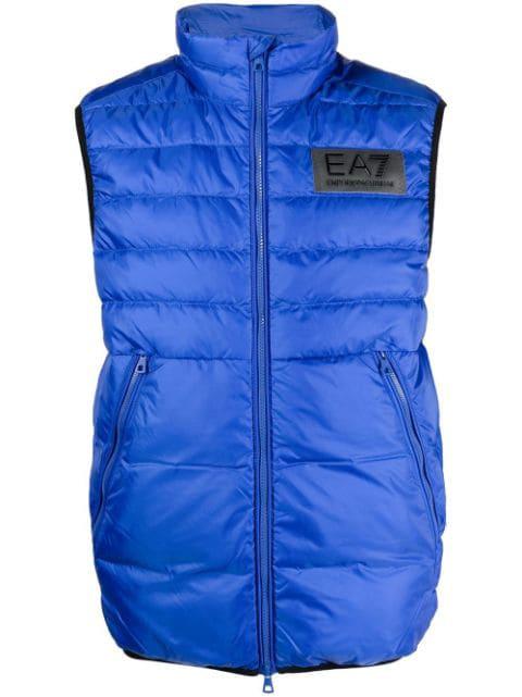duck-feather padded gilet by EMPORIO 