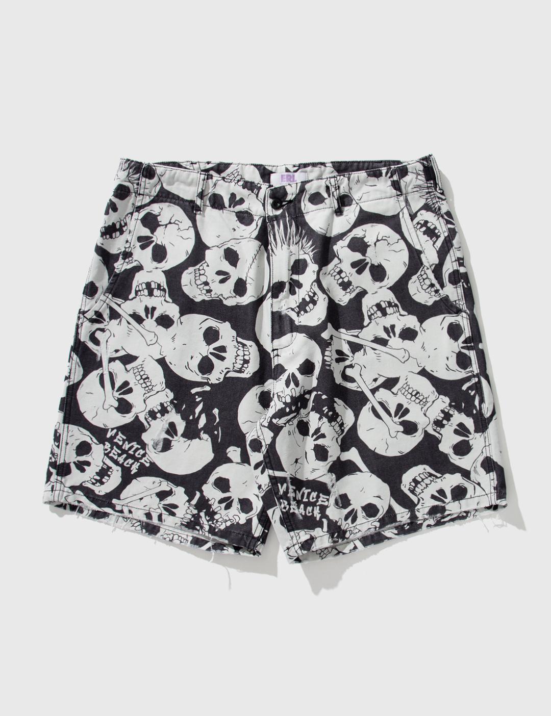 Skull Printed Shorts by ERL