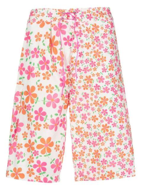 floral-print knee-length shorts by ERL