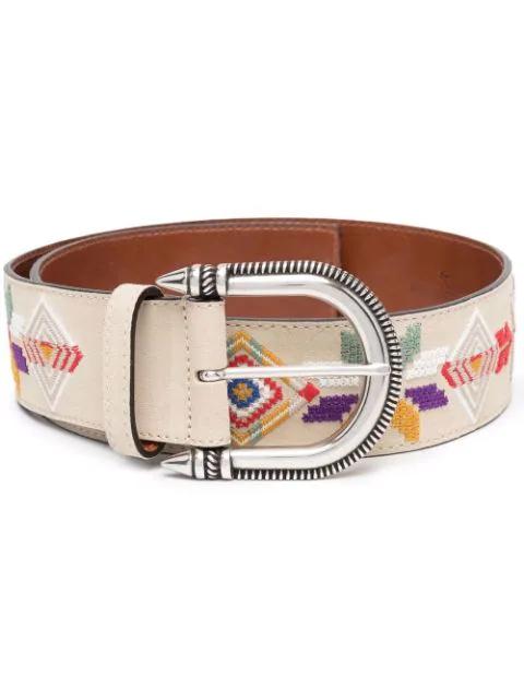 etro embroidered belt