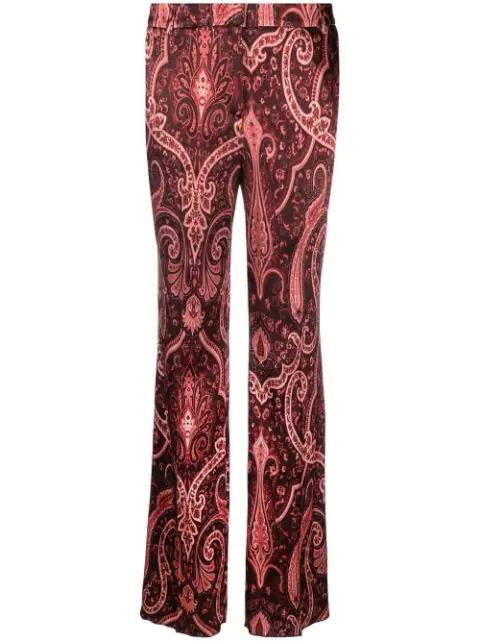 paisley-pattern flared trousers by ETRO