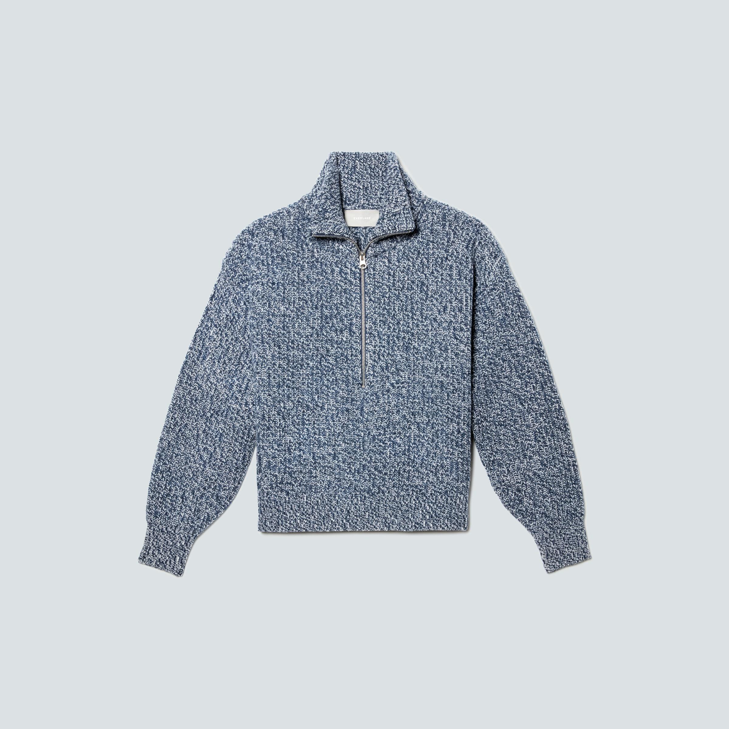 everlane merino half zip sweater