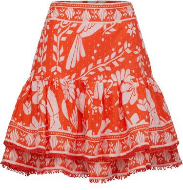 Womens Clothing Skirts Mini skirts FARM Rio Orange Neon Jungle Mini Skirt 