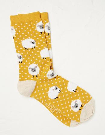 One Pack Autumn Sheep Socks by FATFACE 