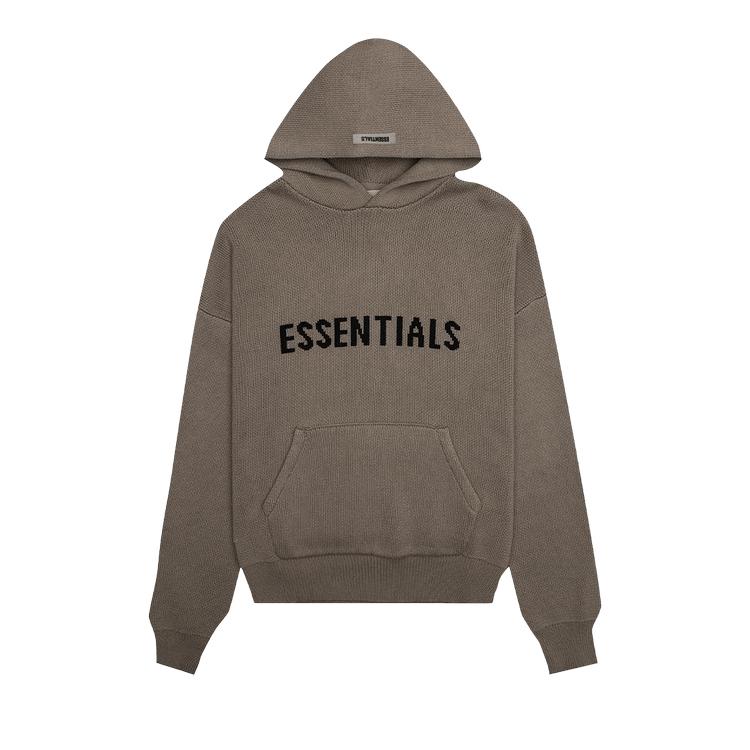essentials knit hoodie fear of god