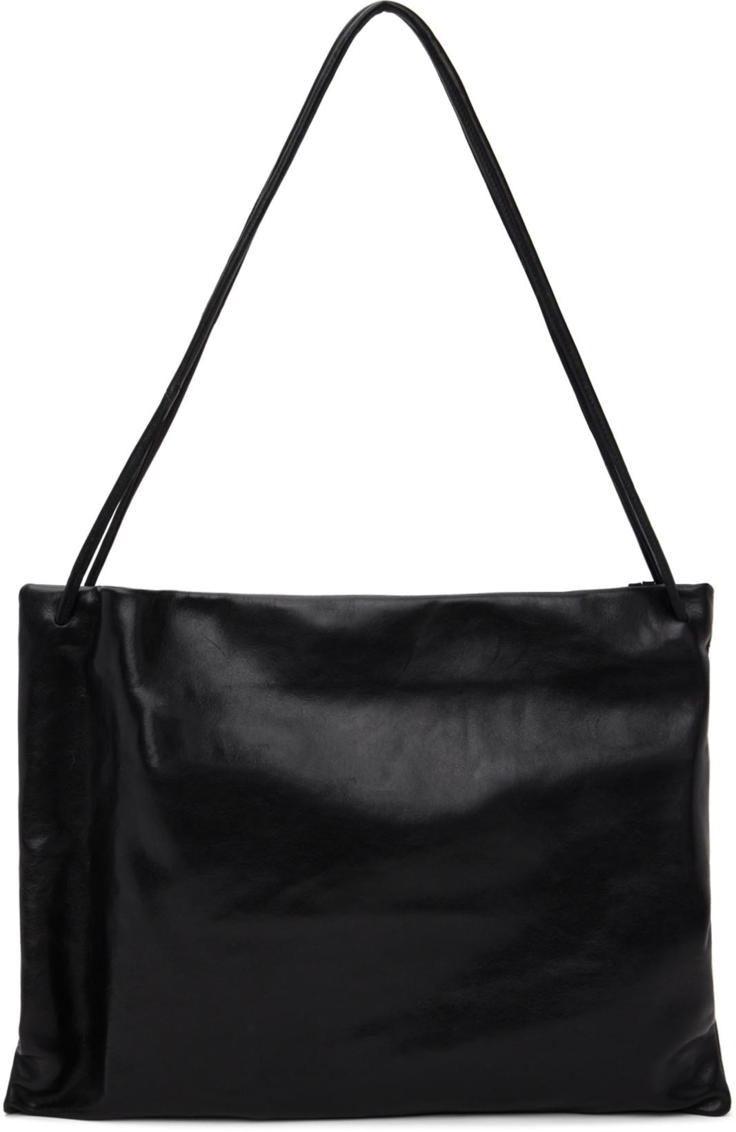 Gabriela Coll Garments NO.250 Leather Crossed Bag - Black