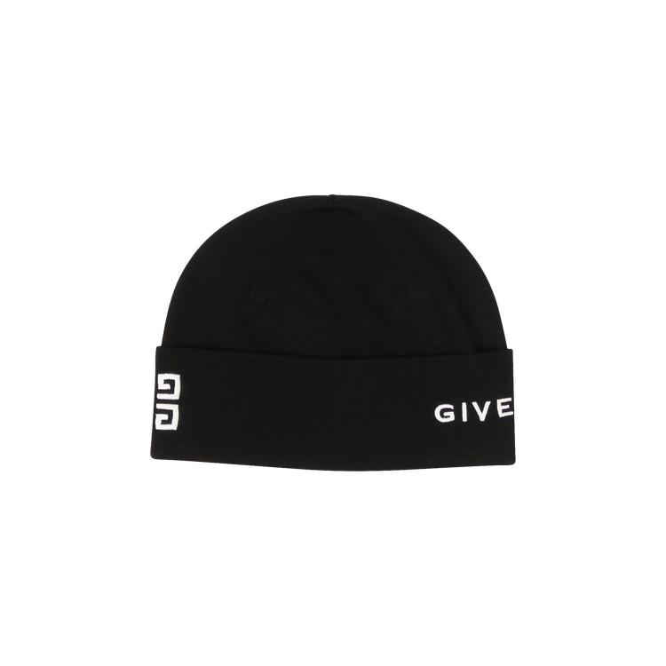 Givenchy 4G Wool Logo Beanie Hat 'Black' by GIVENCHY