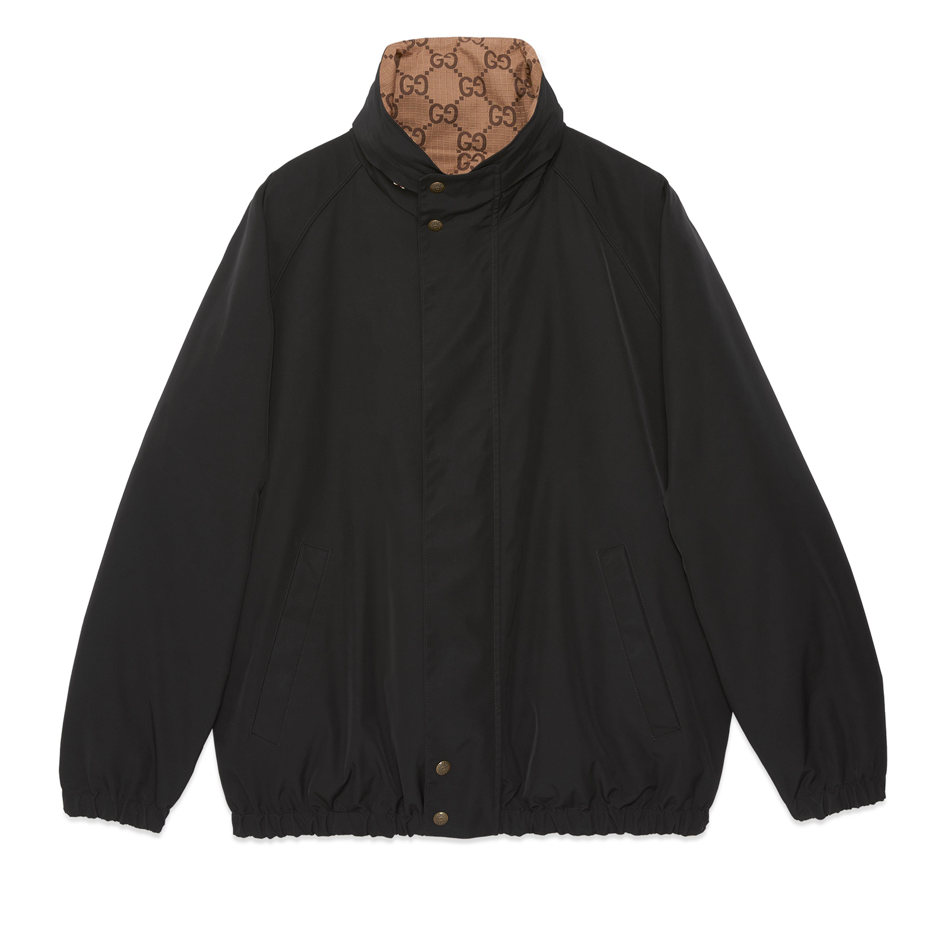 Gucci Men's Reversible Poplin Jacket (Black) by GUCCI