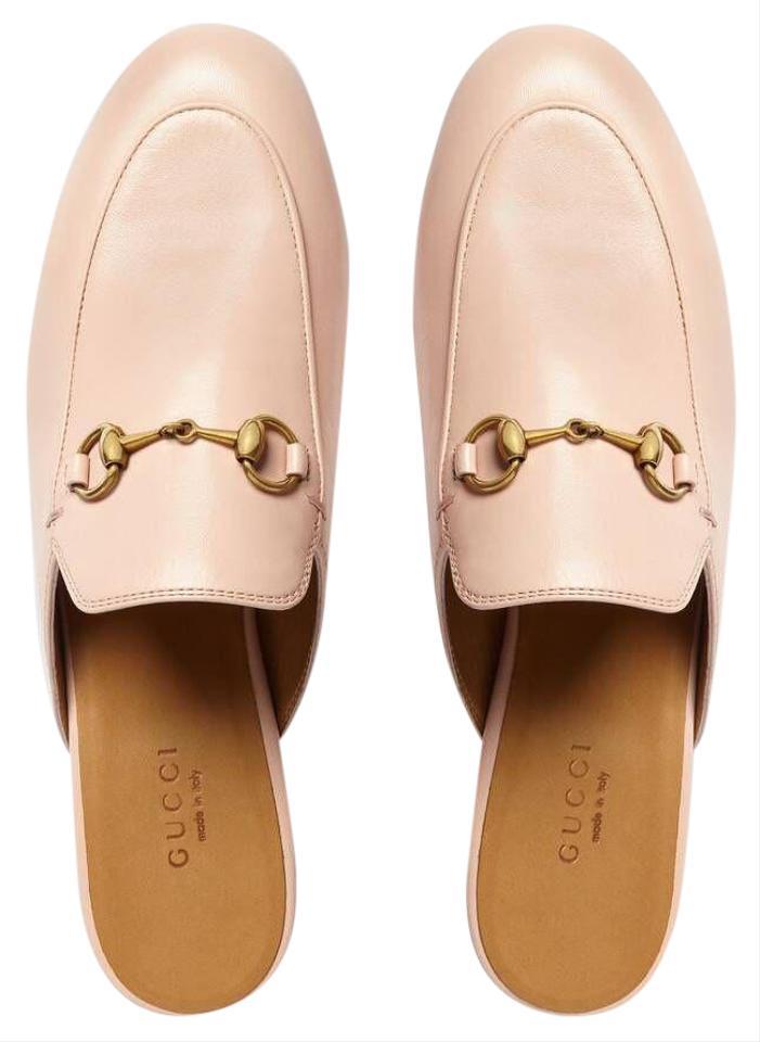 gucci light pink mules