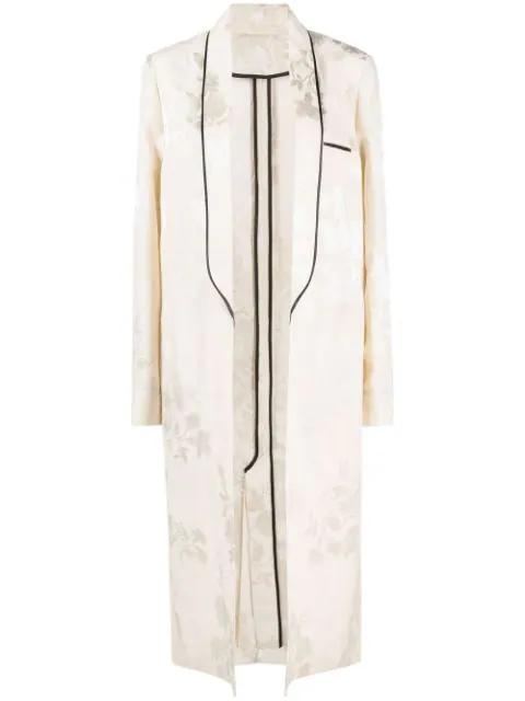 floral jacquard robe coat by HAIDER ACKERMANN