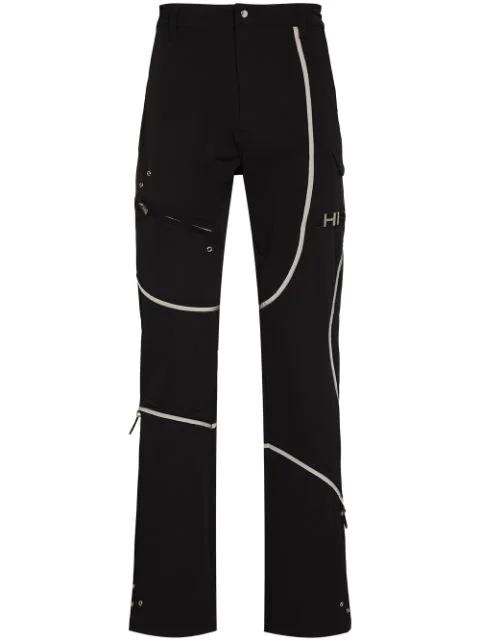 contrast piping track pants by HELIOT EMIL