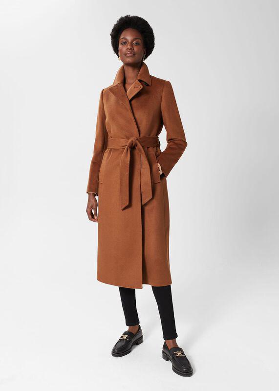Leopard-Print Walker Coat by TAHARI 