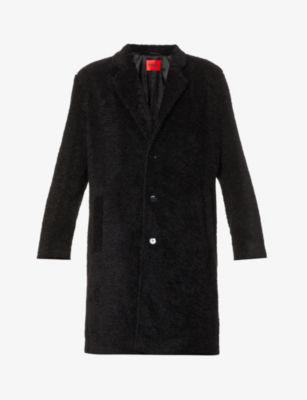 Single-breasted faux-fur teddy coat by 