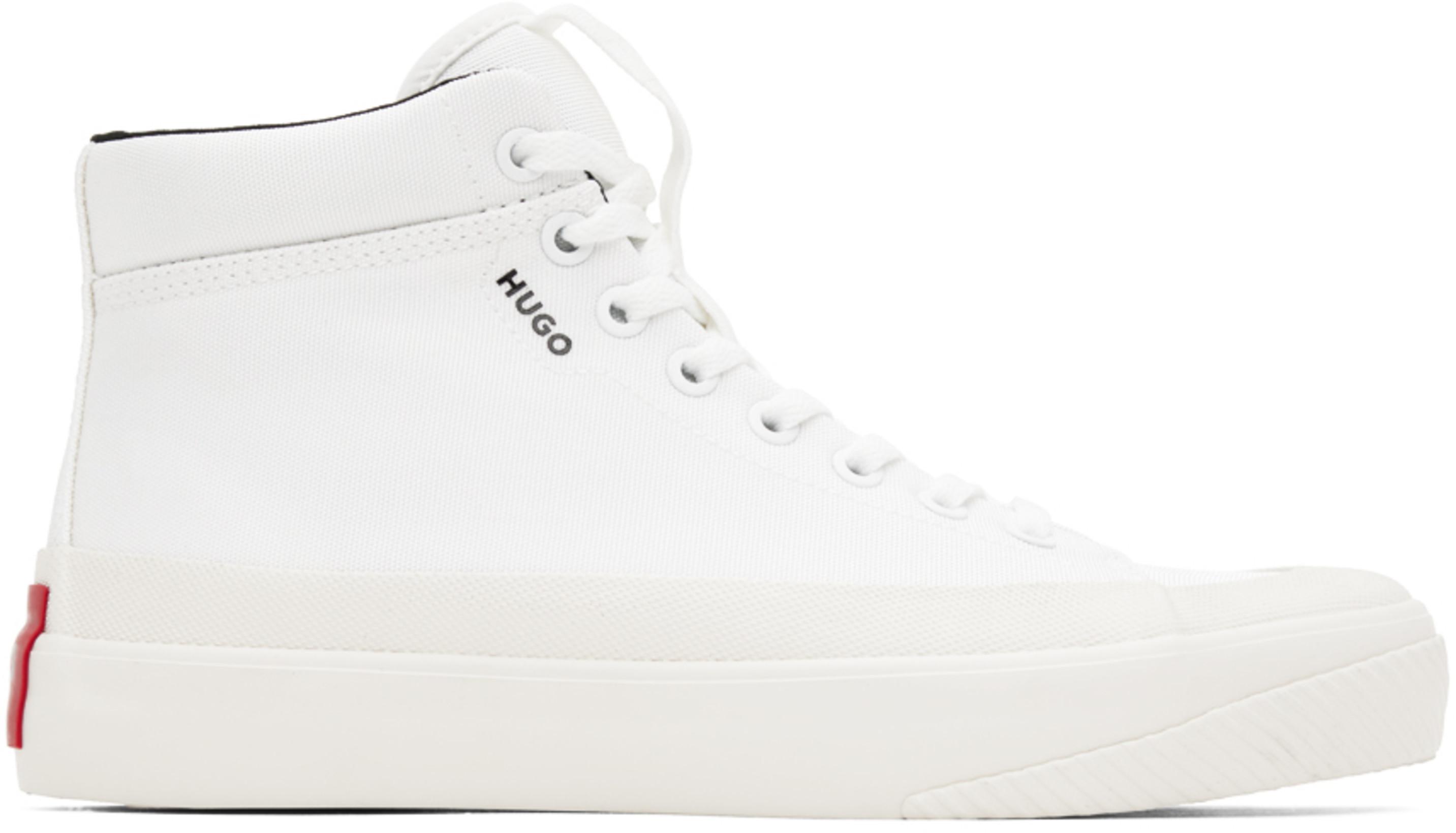 White Dyer High-Top Sneakers by HUGO 