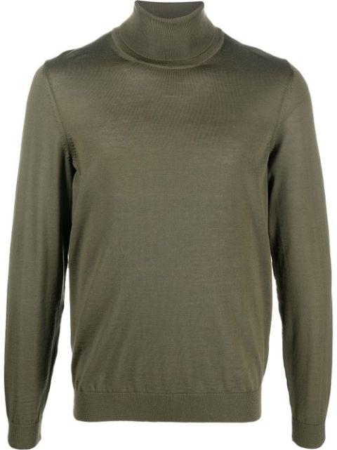 fine-knit rollneck jumper by HUGO BOSS 