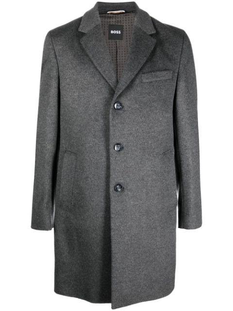 single-breasted coat by HUGO BOSS 