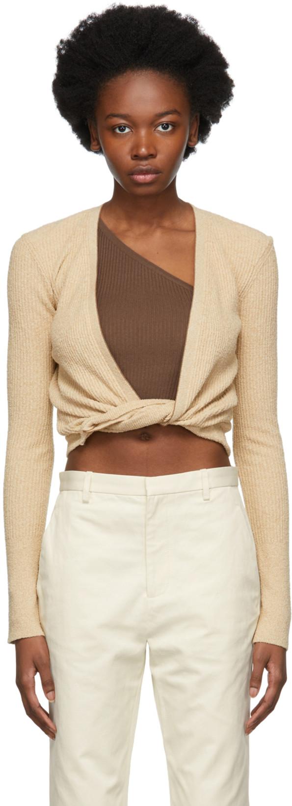 La Maille Pau Asymmetric Rib Sweater by 