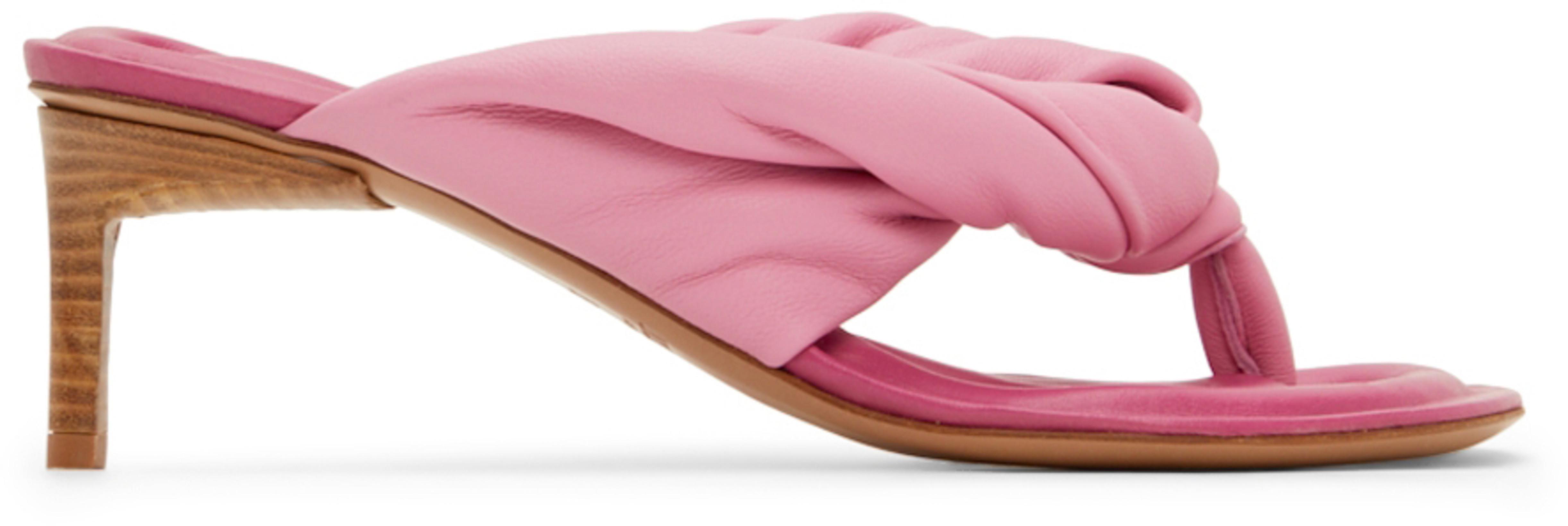 Pink 'Les Sandals Mari' Heeled Sandals by JACQUEMUS
