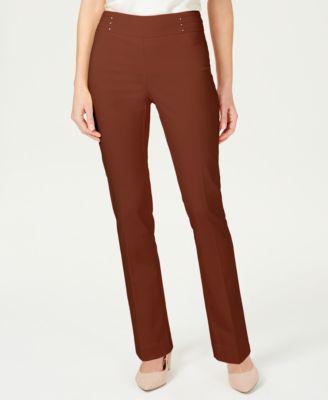 Studded Pull-On Tummy Control Pants by 