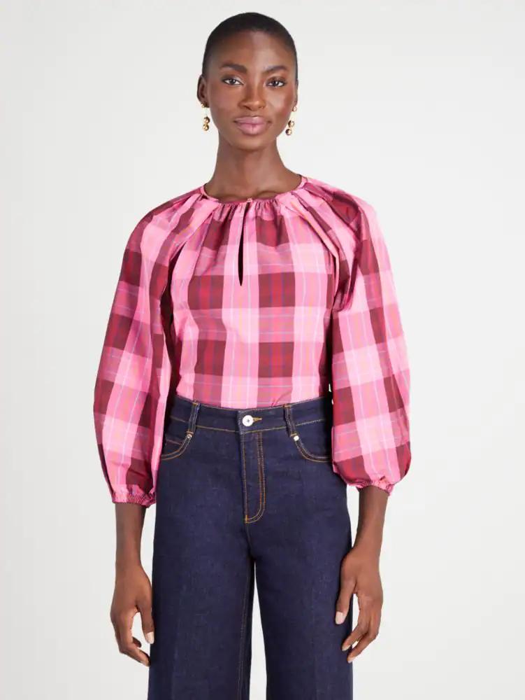 Greenhouse Plaid Top by KATE SPADE NEW YORK