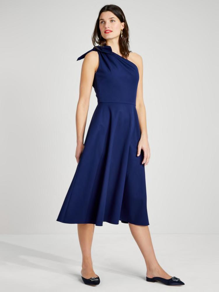 Twill One-shoulder Dress by KATE SPADE NEW YORK