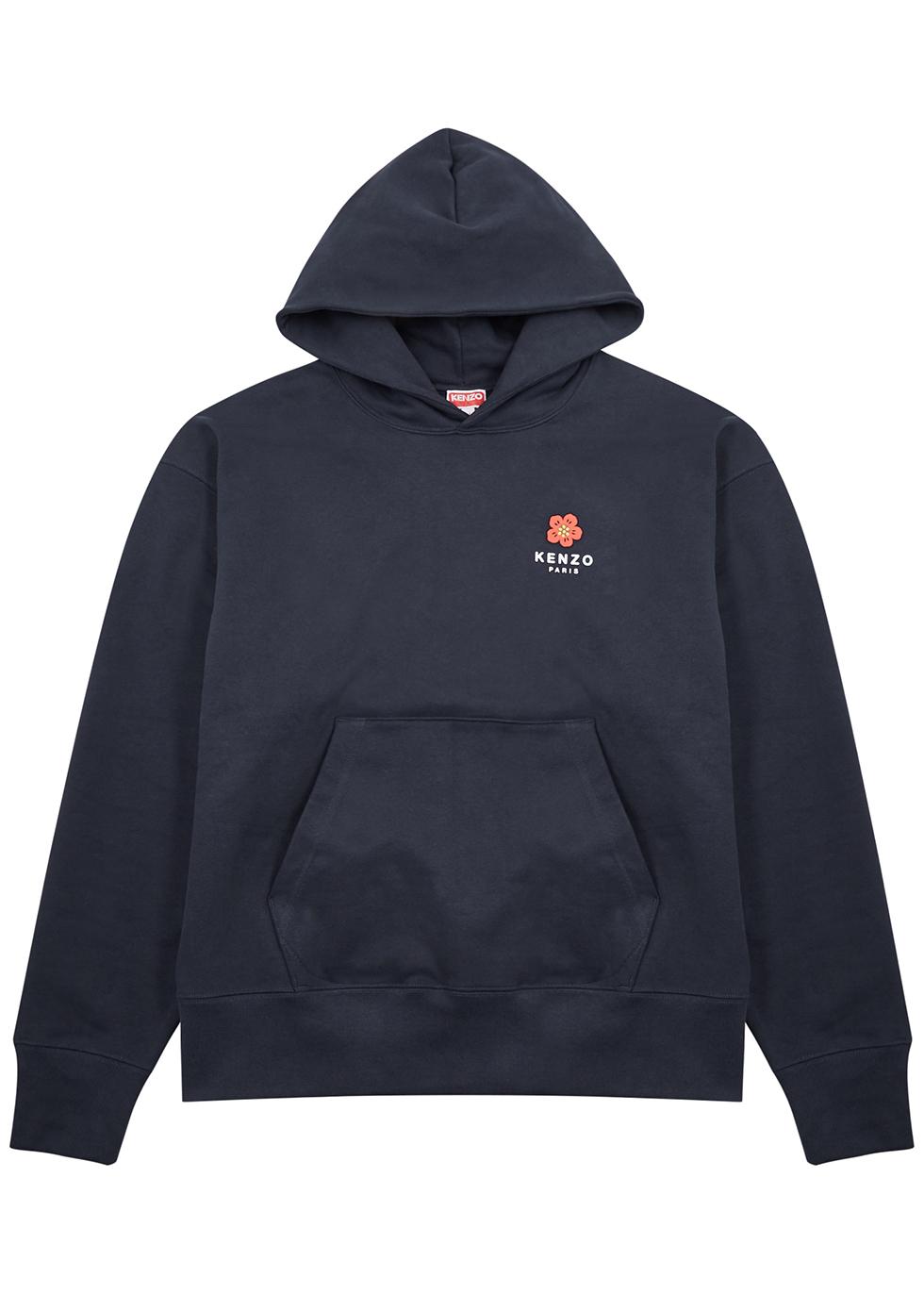 Logo-print hoodied stretch-cotton sweatshirt by KENZO